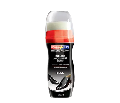 Power Plus Instant Shoe Shine Liquid Black 75ml