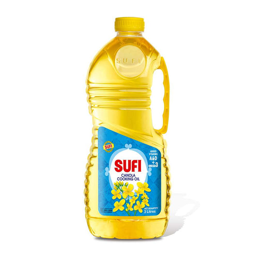 Sufi Canola Cooking OIl Bottle 3Ltr