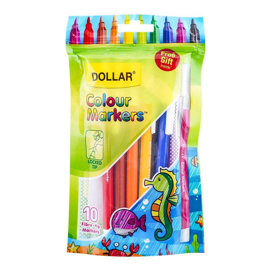 Dollar Colour Markers 10Pc