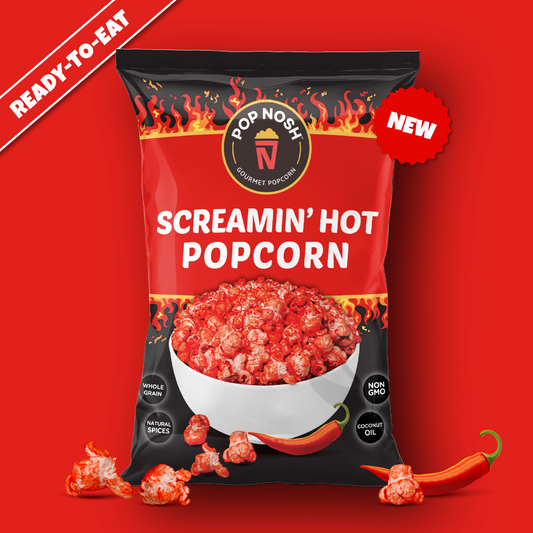 Pop Nosh Screamin`Hot Popcorn