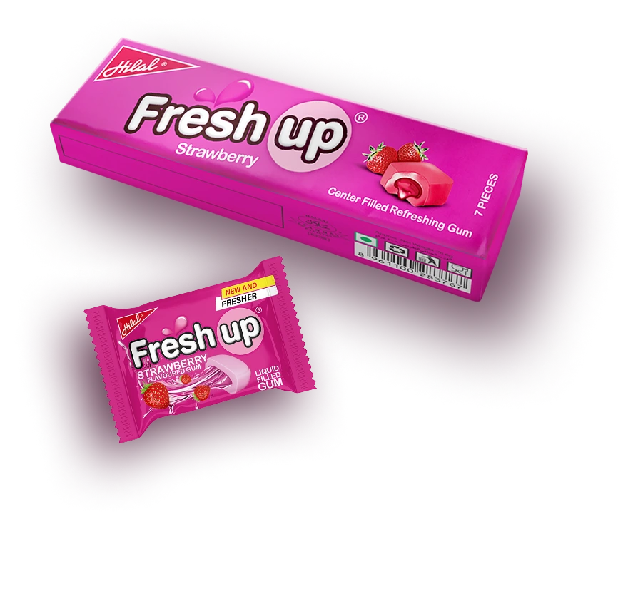 Hilal Fresh Up Strawberry Gum