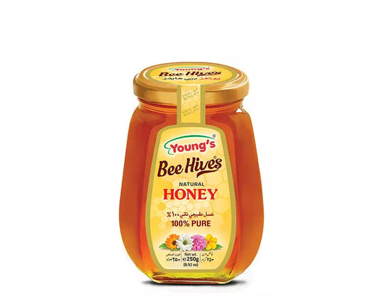 Youngs Bee Hives Natural Honey 250g
