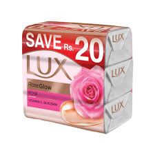 LUX Pink Trio 128g x 3